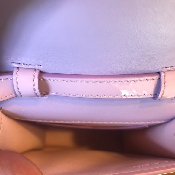 NEW $990 GIVENCHY Mini 4G Patent Leather Crossbody Bag in Lilac! - Picture 15 of 16